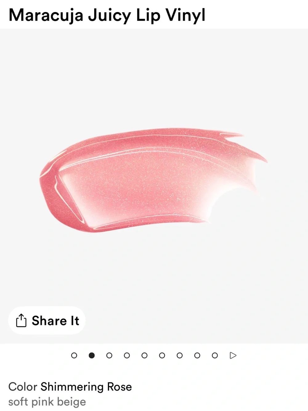 tarte Maracuja Juicy Lip Vinyl Gloss - Shimmering Rose
